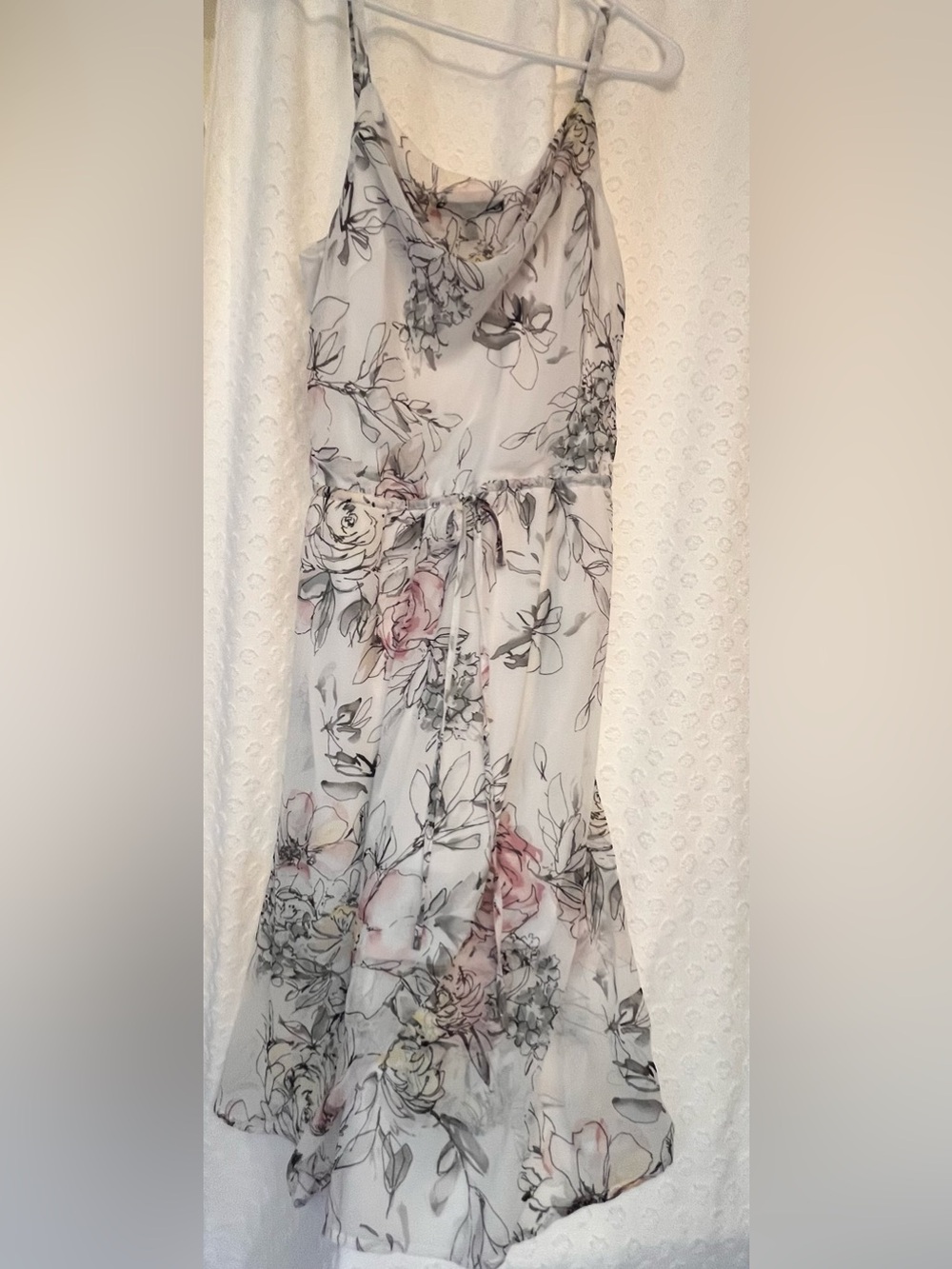 White House Black Market Floral-Print Scoop Dress